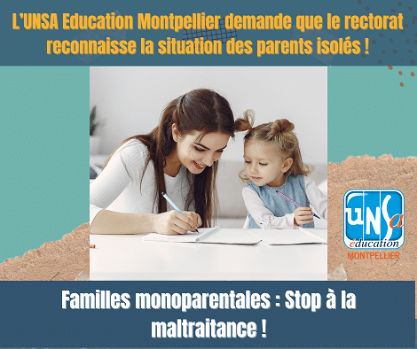 Montpellier : le rectorat maltraite les familles monoparentales  !
