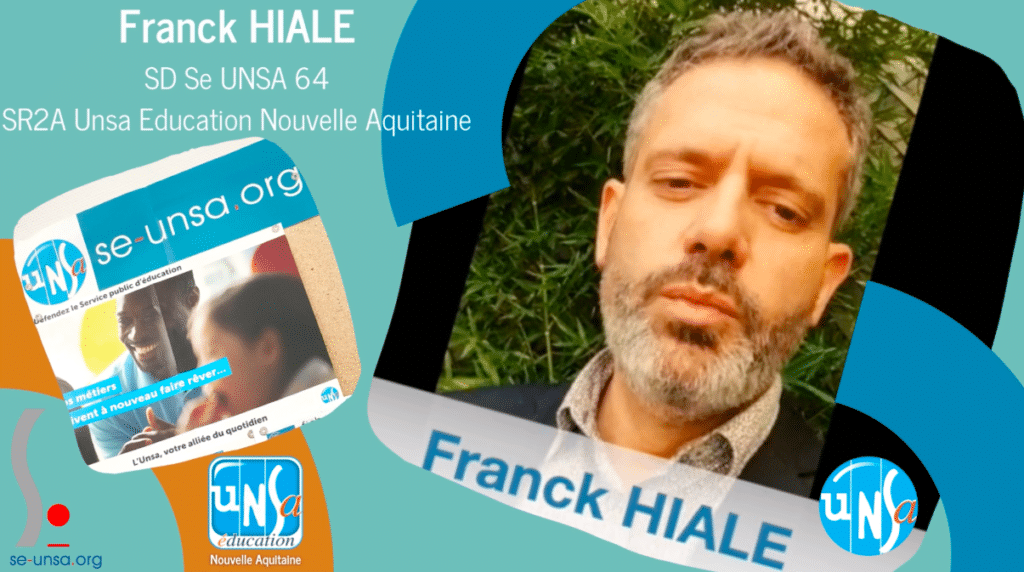 Franck HIALE reçu par la conseillère Education de l'Elysée