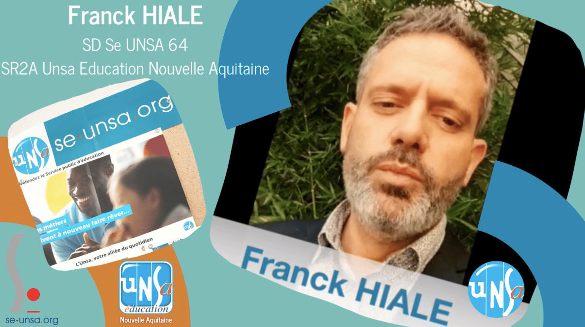 Franck HIALE reçu par la conseillère Education de l'Elysée