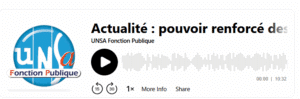 Podcast UNSA Fonction publique : Renforcement du pouvoir des préfets