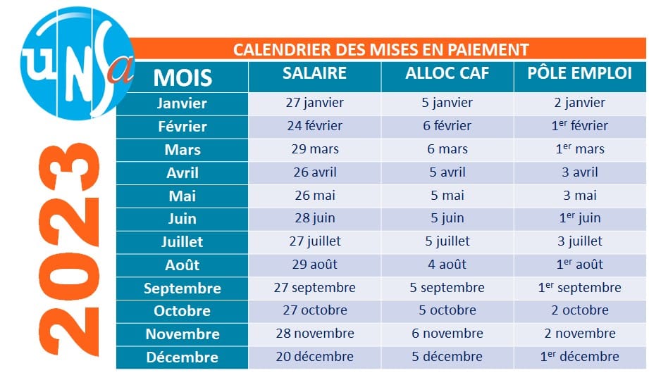 Vademecum AESH - Calendrier prévisionnel 2024 du virement des payes des  fonctionnaires et contractuels de droit public Rappel : La date de virement  pour ces deux derniers mois de l'année 2023, c'est